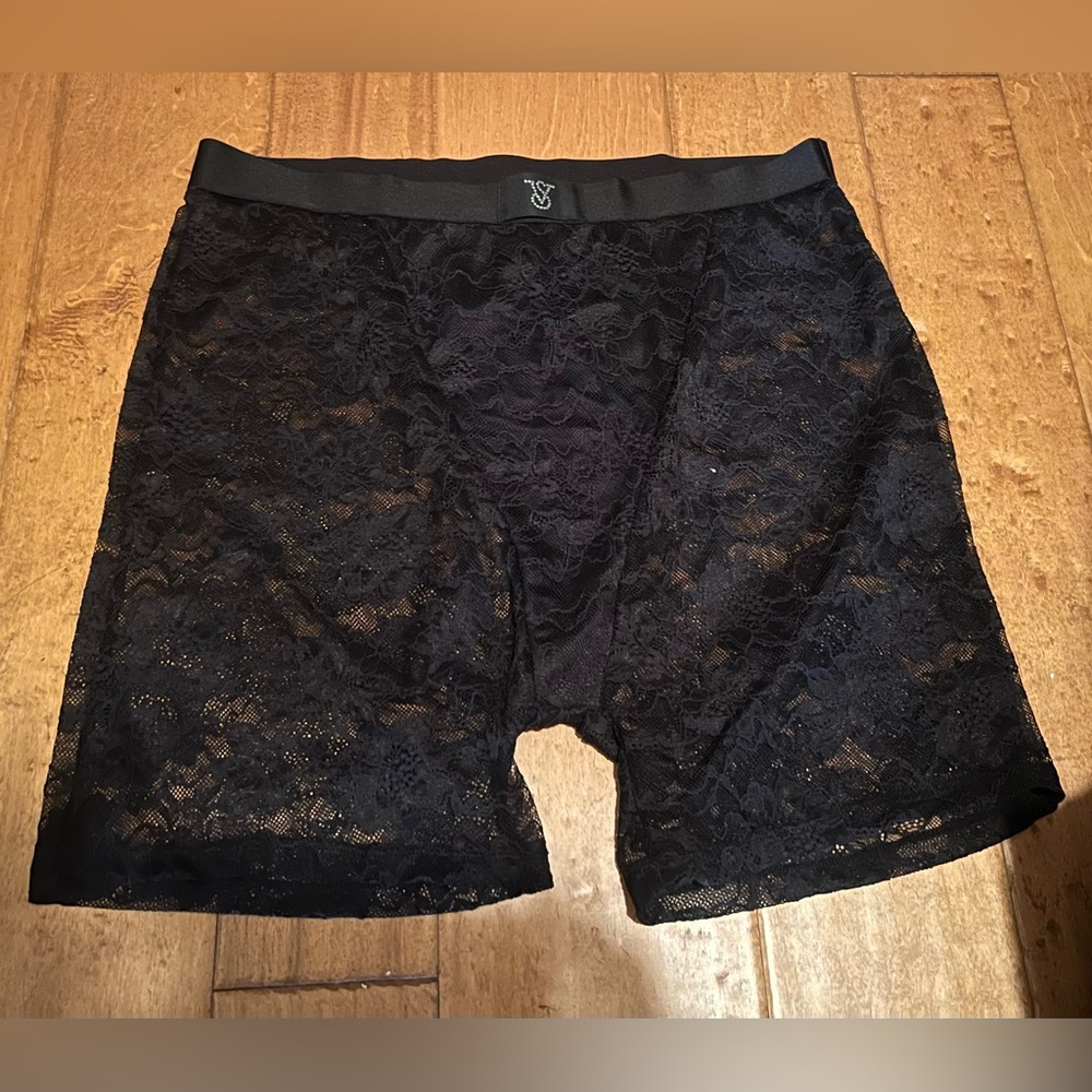 Victoria’s Secret Lace Boxer-briefs Black XL NEW TAGS ON
